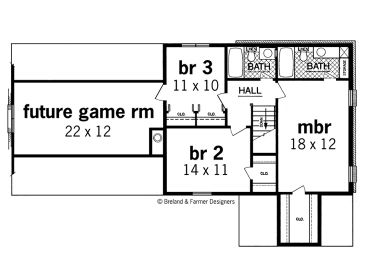 2nd Floor Plan, 021H-0058