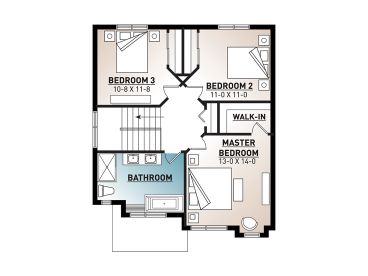 2nd Floor Plan, 027H-0447
