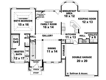 1st Floor Plan, 006H-0078