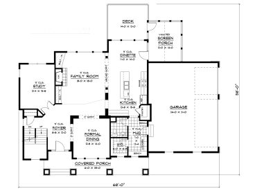 1st Floor Plan, 023H-0081