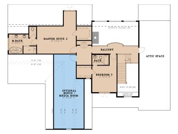 2nd Floor Plan, 074H-0183