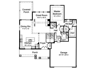 1st Floor Plan, 046H-0180