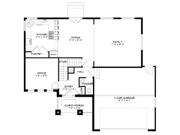 1st Floor Plan, 065H-0073