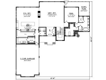 1st Floor Plan, 020H-0429