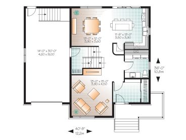 1st Floor Plan, 027H-0343
