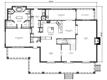 1st Floor Plan 008H-0072