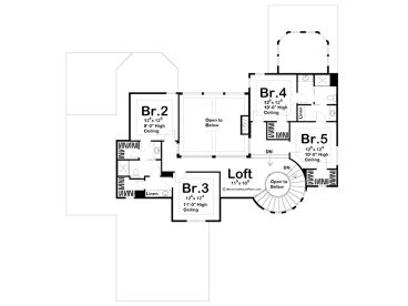 2nd Floor Plan, 050H-0133