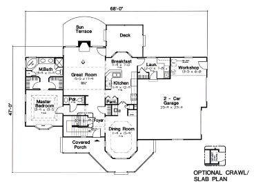 1st Floor Plan, 047H-0033