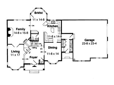 1st Floor Plan, 047H-0017