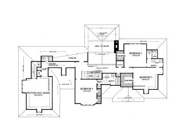 2nd Floor Plan, 063H-0124