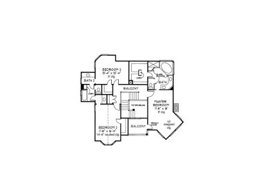 2nd Floor Plan, 054H-0059