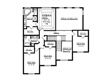 2nd Floor Plan, 022H-0067