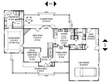 1st Floor Plan, 044H-0027