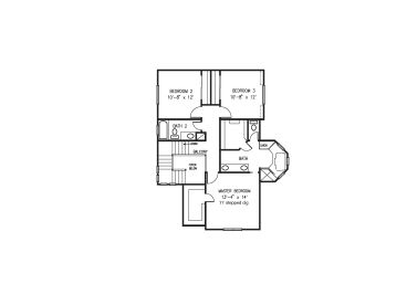 2nd Floor Plan, 054H-0024