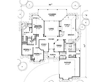 Floor Plan, 036H-0069