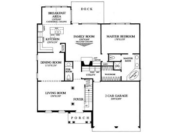 1st Floor Plan, 063H-0191