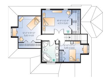 2nd Floor Plan, 027H-0070