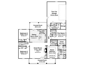 1st Floor Plan 001H-0213