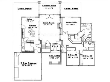1st Floor Plan, 012H-0120