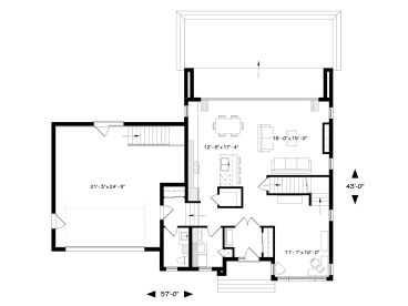 1st Floor Plan, 027H-0487