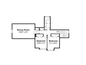 2nd Floor Plan, 051H-0168