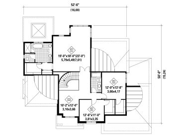 2nd Floor Plan, 072H-0148