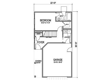 1st Floor Plan, 058H-0098