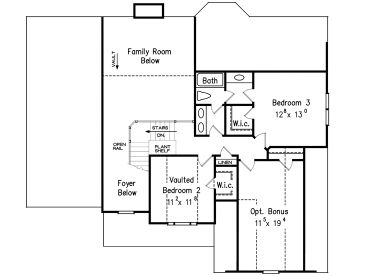 2nd Floor Plan, 086H-0029