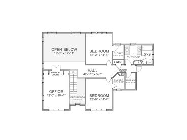 2nd Floor Plan, 067H-0012
