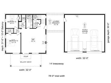 1st Floor Plan, 062H-0303