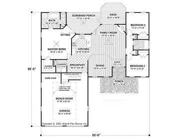 Floor Plan, 007H-0017