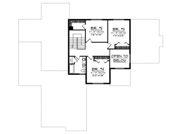 2nd Floor Plan, 020H-0450