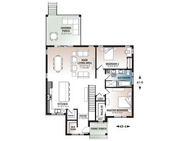 Floor Plan, 027H-0521