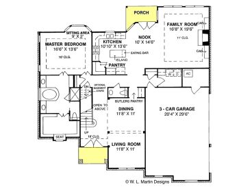1st Floor Plan, 059H-0037