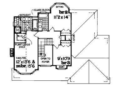 2nd Floor Plan, 032H-0035