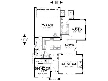 1st Floor Plan, 034H-0098