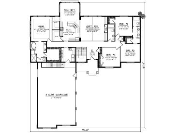 1st Floor Plan, 020H-0420