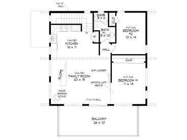 2nd Floor Plan, 062H-0481