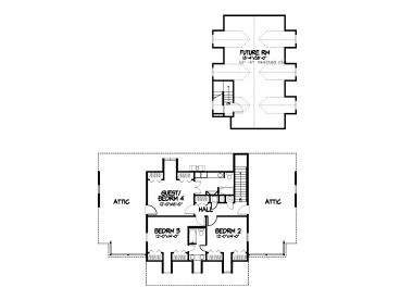 2nd Floor Plan, 022H-0104