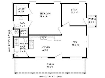 Floor Plan, 062H-0104
