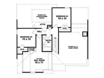 2nd Floor Plan, 006H-0004