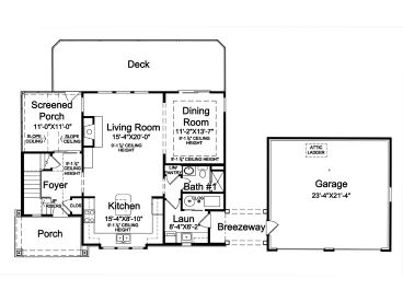 1st Floor Plan, 046H-0013