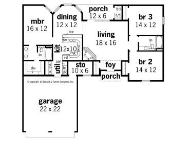 Floor Plan, 021H-0054