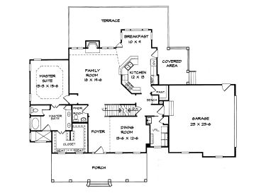 1st Floor Plan, 019H-0002