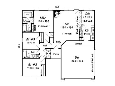 Floor Plan, 061H-0009