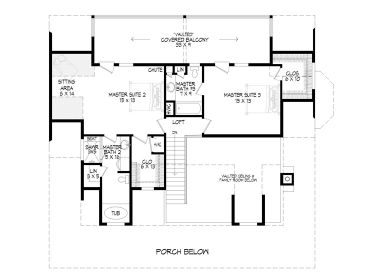 2nd Floor Plan, 062H-0232