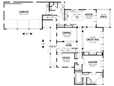 1st Floor Plan, 034H-0214