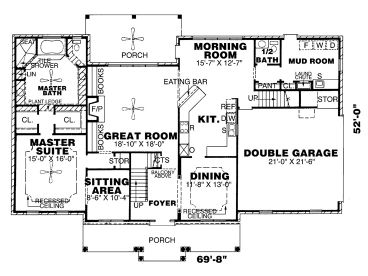 1st Floor Plan, 011H-0024