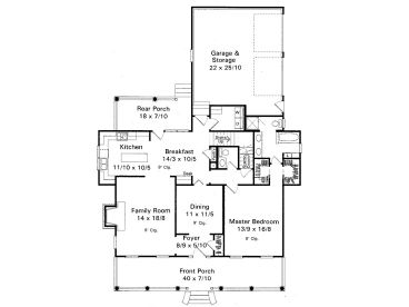 1st Floor Plan, 030H-0051