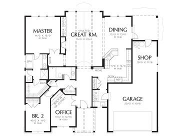 Floor Plan, 034H-0250